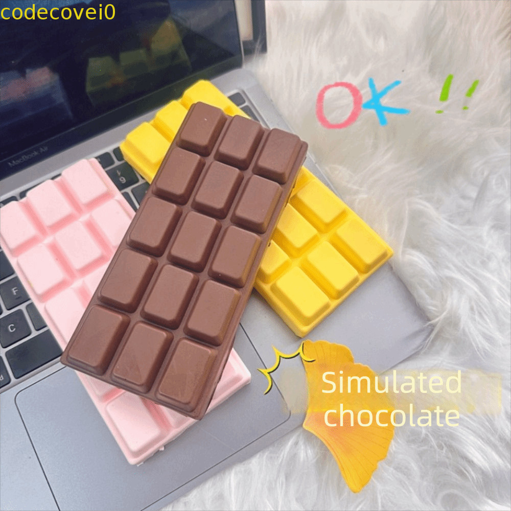 CODECOVEI ของเล่นบีบช็อคโกแลตขนาดใหญ่, Sensory Relax ของขวัญช็อคโกแลตติดบีบของเล่น, Venting Ball 16.7 ซม. Release Hand Elastic ช้า Rebound Squeeze ของเล่นสําหรับ