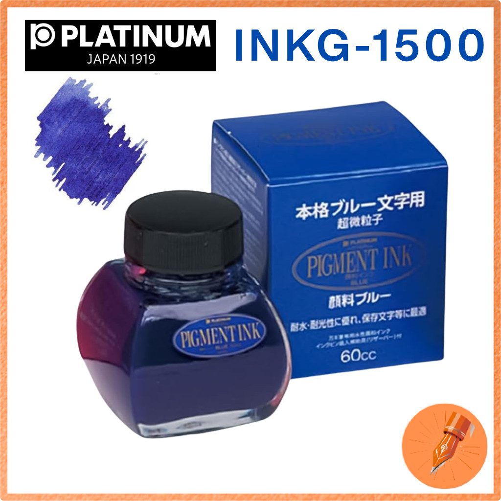 PLATINUM Pigment Ink Bottle Ink Blue #60 60ml Fountain Pen Ink INKG-1500