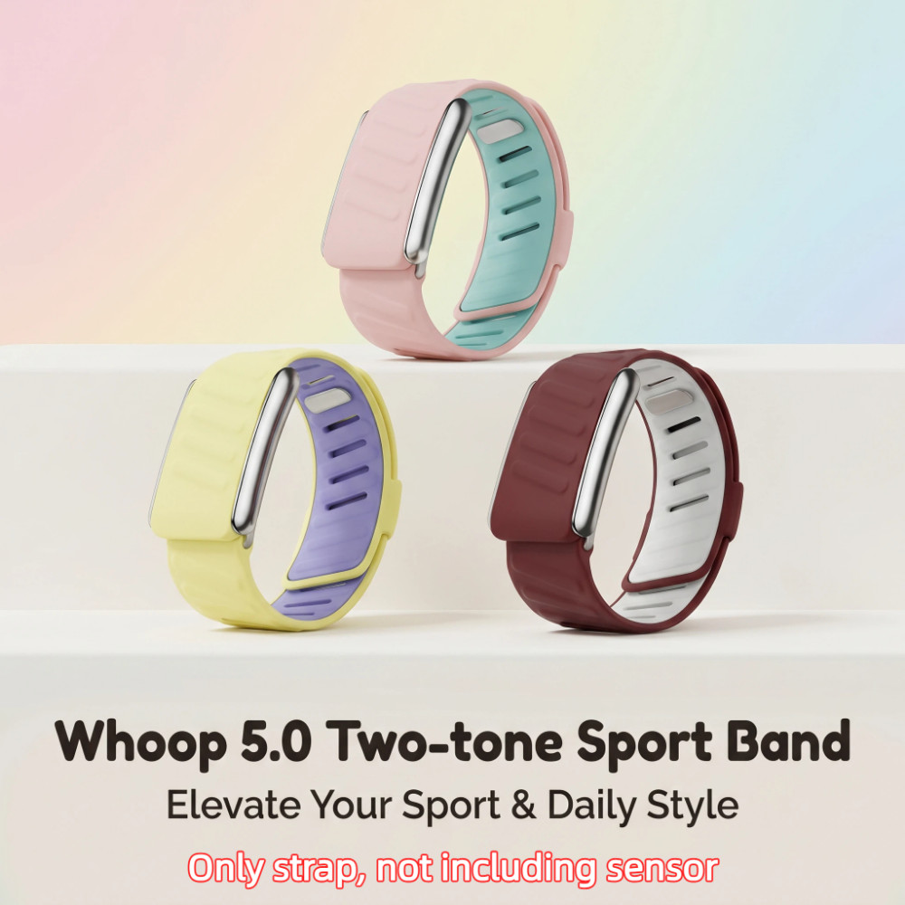 ใหม่สีซิลิโคนอ่อนนุ่มเปลี่ยนสายรัดข้อมือสําหรับ Whoop 5.0 และ MG สมาร์ทวอท์ชอุปกรณ์เสริมกีฬากลางแจ้ง