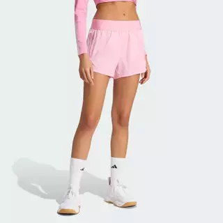 adidas Gym & Training กางเกงขาสั้นผ้าทอ Hyperglam ผู้หญิง สีชมพู KR0422