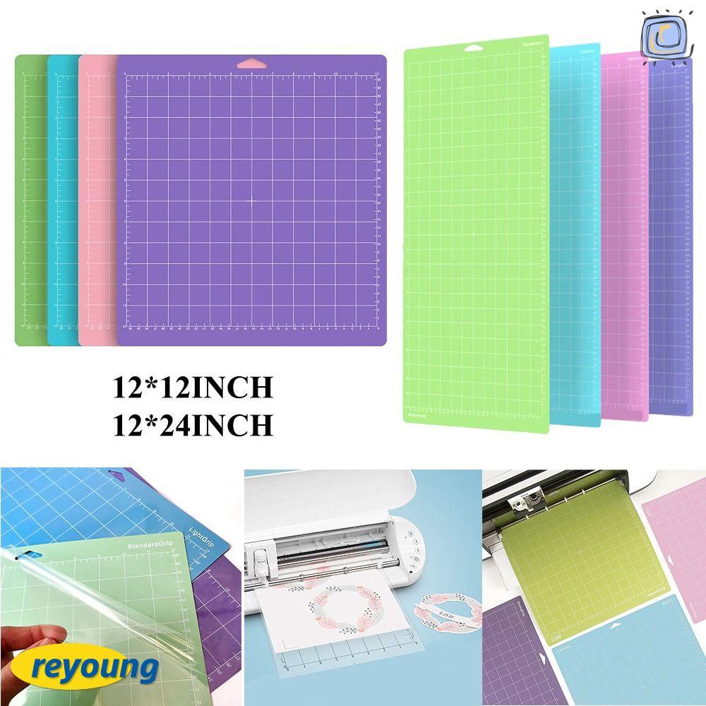 แผ่นรองตัด REYOUNG แผ่นรองตัด PVC กาว ด้ามจับแข็งแรงแบบพกพา การ์ดหนา แผ่นรองทดแทน Cameo Silhouette ส
