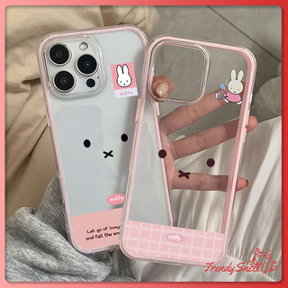 เคสไอโฟน16 กระต่าย สำหรับ IPhone 16 15 12 11 13 14 Pro Max 17 17Pro Max 15 15 16 Plus เคสโทรศัพท์สองในหนึ่ง