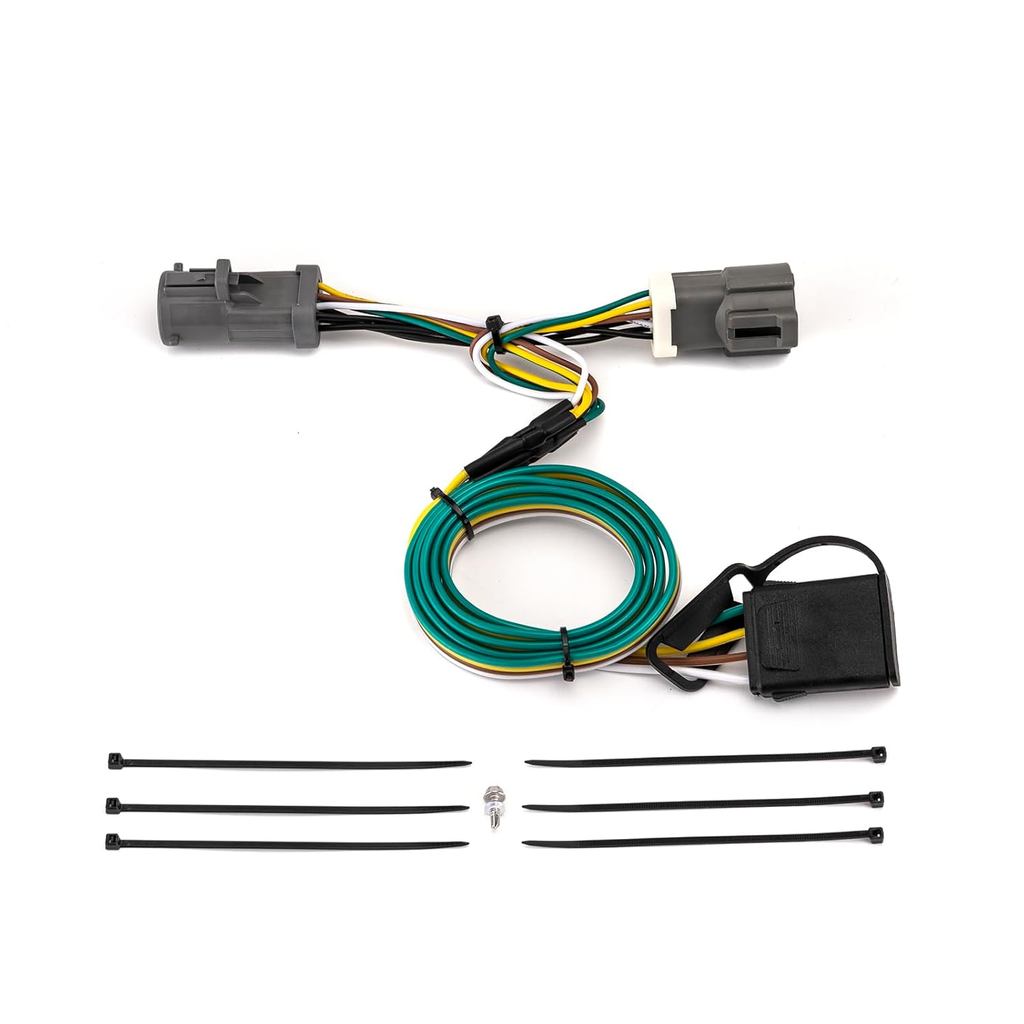 Wsays 4-Pin Trailer สายไฟ Plug & Play ใช้งานร่วมกับ Ford F150/250 87-97 Fit F250 HD 1997 Fit F350 87