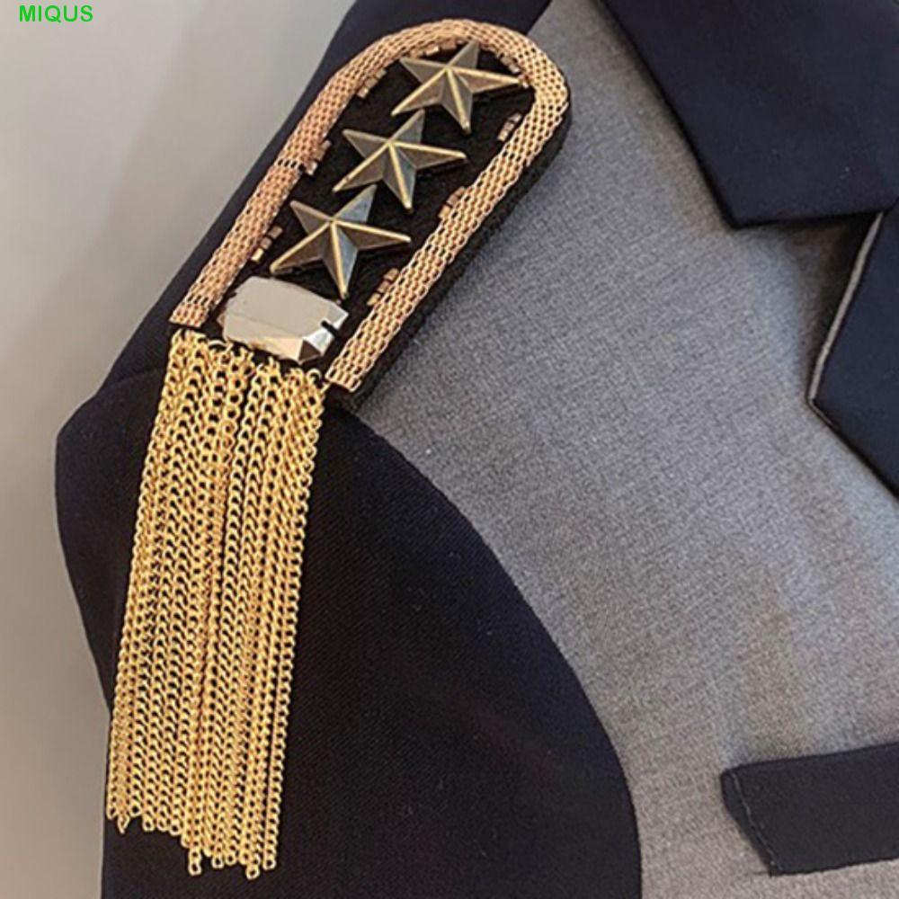 MIQUS พู่ห้อยไหล่ Epaulet กับเข็มกลัด Fringe สำหรับคอสเพลย์ และสไตล์ปังค์