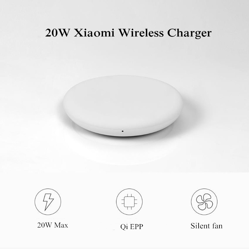 Xiaomi 20W Wireless Charger Qi EPP สมาร์ทพัดลมเงียบชาร์จ Pad สําหรับ Xiaomi Mi 9 10 11 Pro Mix S2 3 