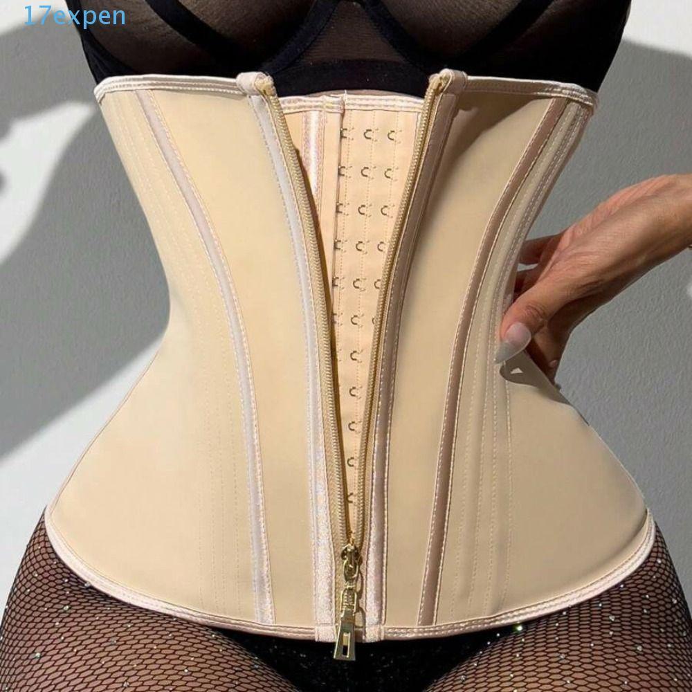 เทรนเนอร์เอวผู้หญิง.EXPEN Fishbone Shapewear อินเทรนด์ไม่มีรอยต่อ ลดพุงและปรับแต่งสilhouette สำหรับการออกกำลังกาย