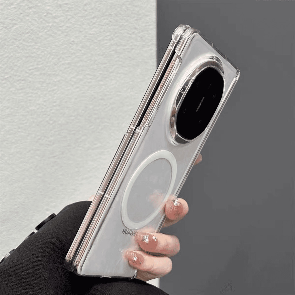 [Dual Central Axis แม่เหล็กดูดโปร่งใส] เหมาะสําหรับ Huawei MateX7 เคสโทรศัพท์หน้าจอพับ x7 Collectors