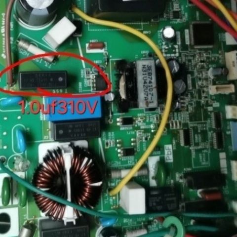 คาปาซิเตอร์พัดลมแอร์ DAIKIN 1uF 310V แบรนด์ OKAYA - นำเข้าจากญี่ปุ่นใหม่