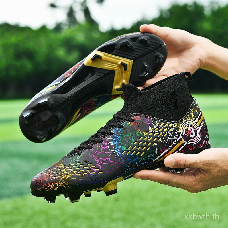 รองเท้าวิ่ง Shop Youth Long Spike รองเท้าฟุตบอลพร้อมวิดีโอ