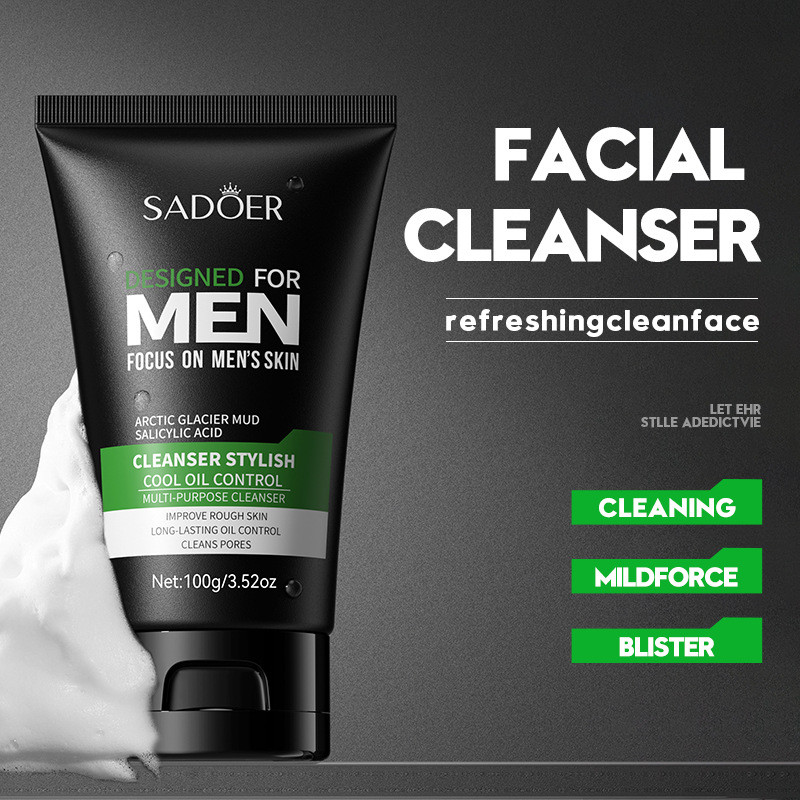 All English Mens Facial Cleanser 100g Cool Type Mens Cleansing Facial Cleanser CFF9