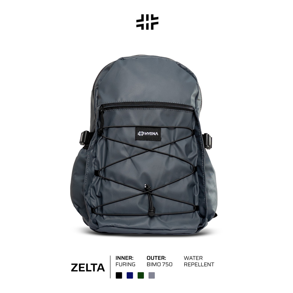 Hyena Essential ZELTA - Backpack Water Repellent Fashion School Bag กระเป๋าเป้เกาหลี กระเป๋าเป้วิทยา