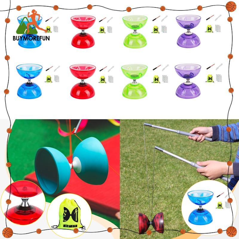 [ซื้อเพิ่มเติมสนุก] ชุดของเล่น Diabolo จีน Fun Classic ทนทาน yo yo jugling ของเล่น Triple Bearing Pr