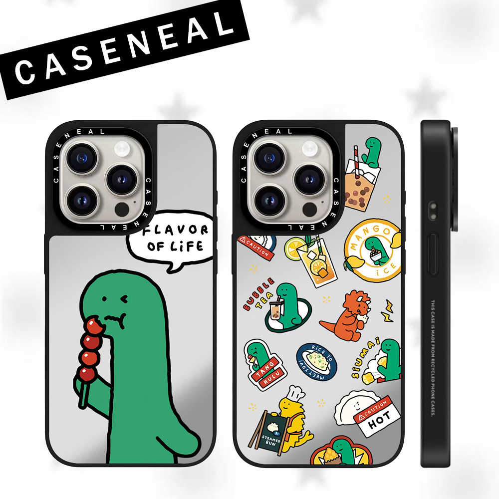 CASENEALขนมหวานไดโนเสาร์คุณภาพสูงกระจกเคสโทรศัพท์เหมาะสําหรับiPhone 17ProMax 17pro 17 air 16promax 1