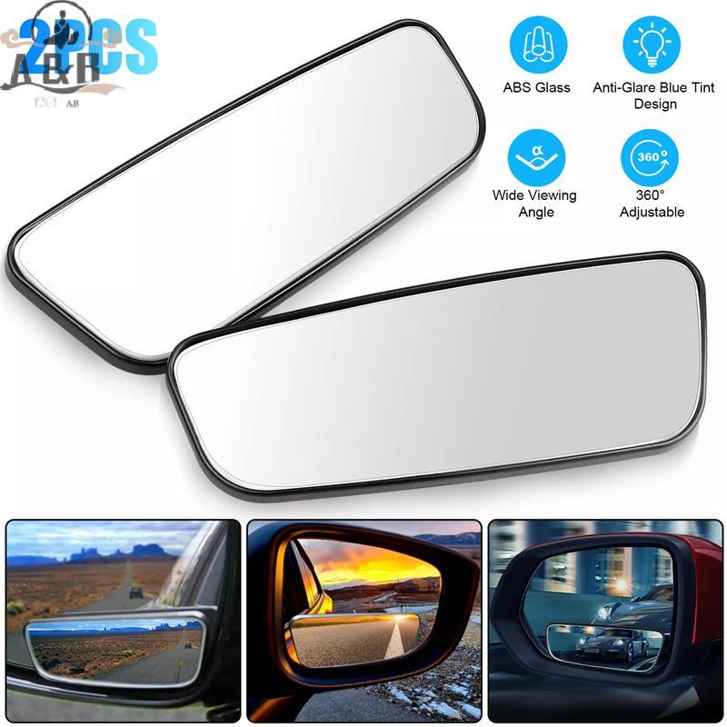 [A&B Dec] 2PCS กระจกมองข้างรถยนต์ Blind Zone Mirrors มุมกว้าง 360 องศา เสริมทรงกลม Dead Zone Mirrors