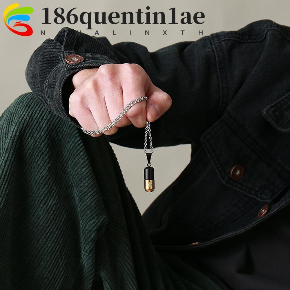 QHENTIN1AE สร้อยคอยา Cool ใหม่ผู้ถือน้ําหอม Ashes Vial Keepsake Memorial เครื่องประดับ Cremation Urn