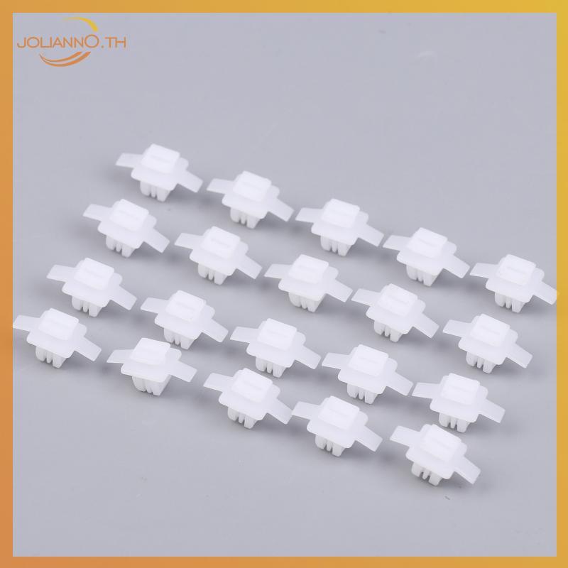 Joliann0 20PCS ด้านข้างกระโปรง Sill Moulding ฝาครอบล้อ Arch Flare Trim Moulding คลิปสําหรับ CR-V Civ