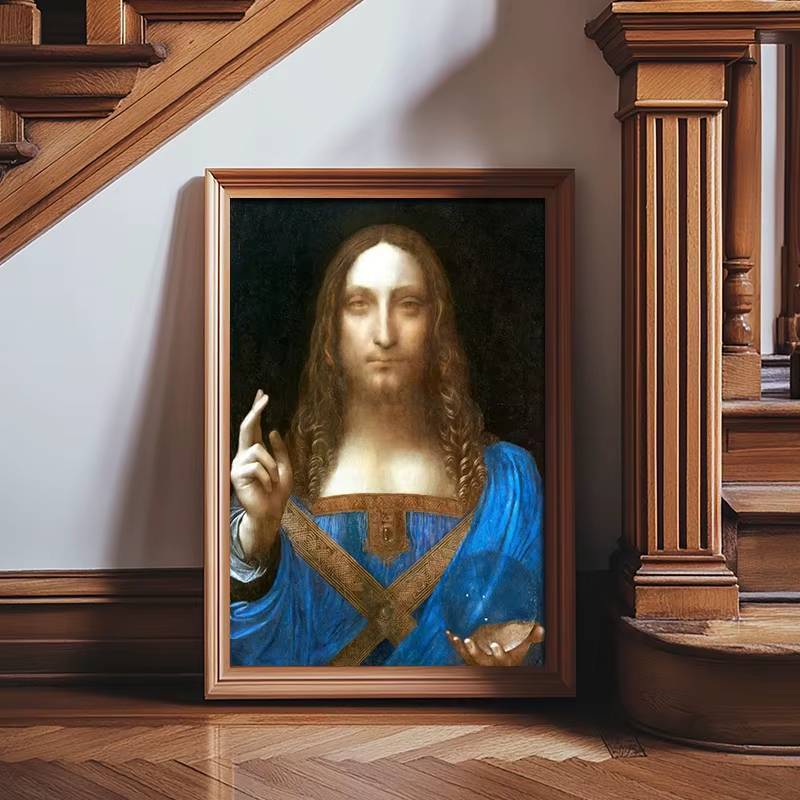ที่มีชื่อเสียง Leonardo Da Vinci งานศิลปะ Mona Lisa Salvator Mundi HD Wall Art HD โปสเตอร์ไม่มีกรอบผ้าใบ Paintingภาพสําหรับห้องนั่งเล่นตกแต่งบ้าน - รูปที่ 2