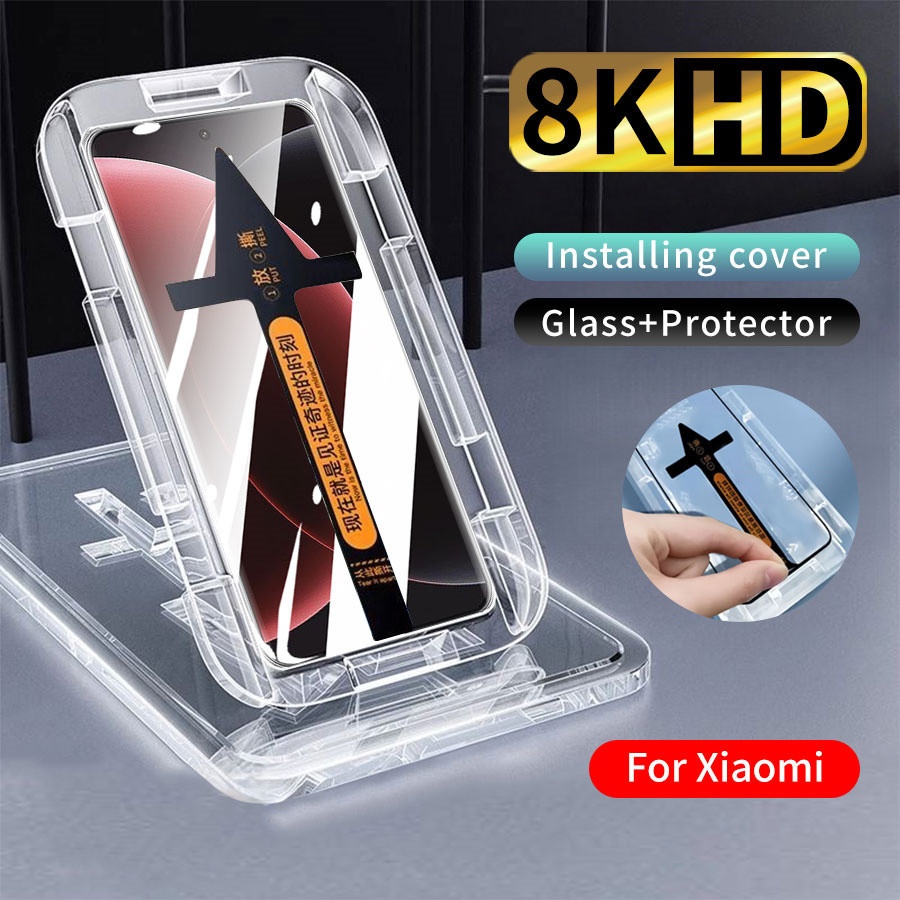 HD หน้าจอโค้งกระจกนิรภัยสําหรับ Xiaomi 15 14 13 12 11 Pro Lite Ultra Bubble-Free โทรศัพท์ป้องกันหน้าจอ