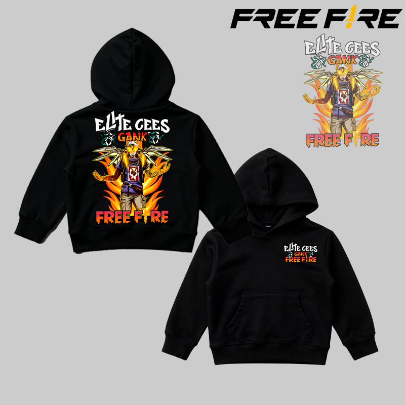 120 ซม.-150 ซม. เสื้อแจ็กเก็ตเด็กชาย เหมาะสำหรับเด็กอายุ มีฮู้ดเด็ก FF Free Fire ลายแก๊ง Elite ไซส์