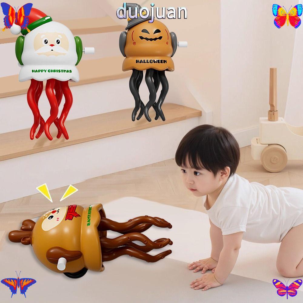 DUOJUAN Auto-Dance Octopus ของเล่น, Crawling Dancing Octopus ของเล่น,ตลก Elk หลีกเลี่ยงอุปสรรคฟักทอง