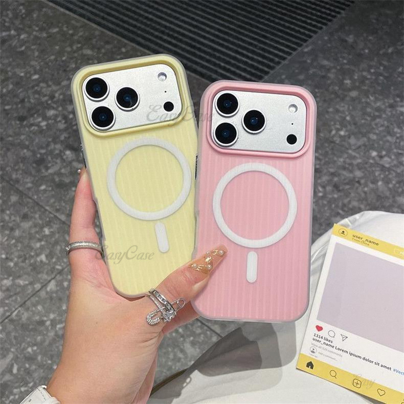 2-ใน-1 ลูกฟูกแม่เหล็กเคสแข็งสําหรับ ไอโฟน 17 16 15 14 13 12 11 โปรแม็กซ์ กันลื่นและป้องกันการตกกระแทกฝาหลัง