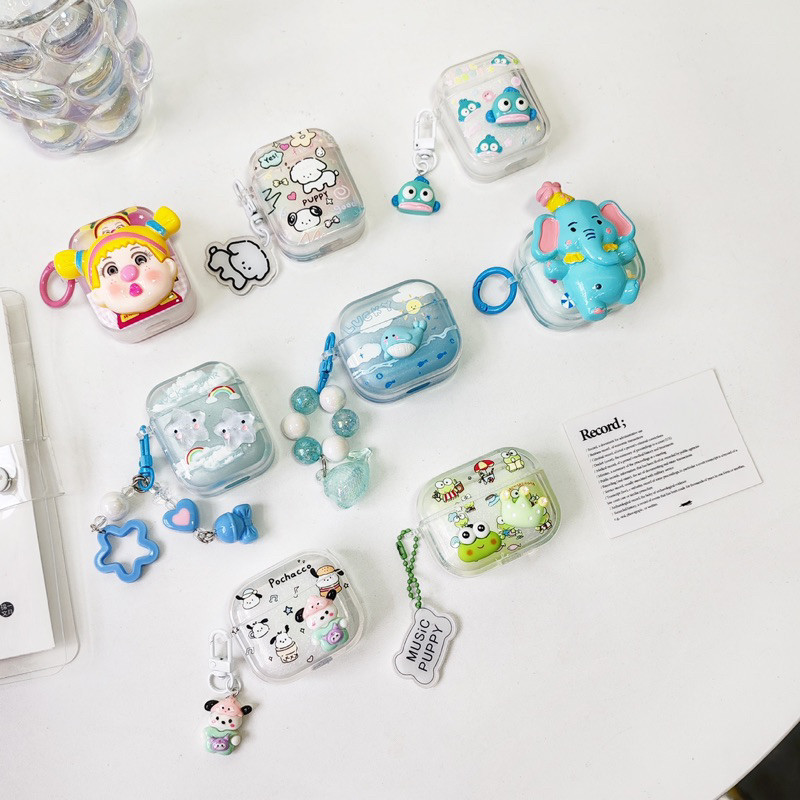 【 #8 หูฟังการ์ตูน 】เคสหูฟัง i12 i11 Airpods3 เคสใสการ์ตูนนูน 1 2 3 เคสหูฟังบลูทูธ gen gen1 gen2 เคสห