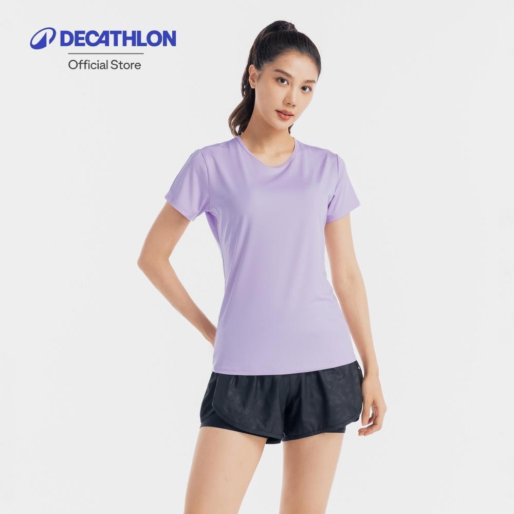 Decathlon Women'S Short-Sleeved Fitness Cardio T-Shirt เสื้อยืดรุ่น Fts100 Basic