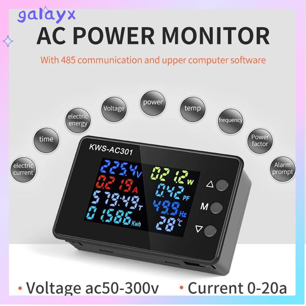 GALAYX AC Wattmeter จอแสดงผล LED ความแม่นยําสูง KWS-AC301 Power Energy Meter