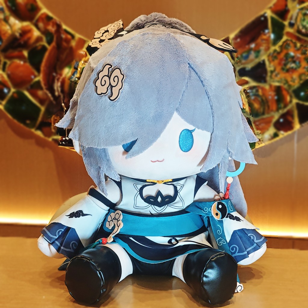 Honkai: Star Rail Fuhua ตุ๊กตาผ้าฝ้าย 40 ซม. สามารถเปลี่ยนเป็นตุ๊กตาและให้เป็นของขวัญได้