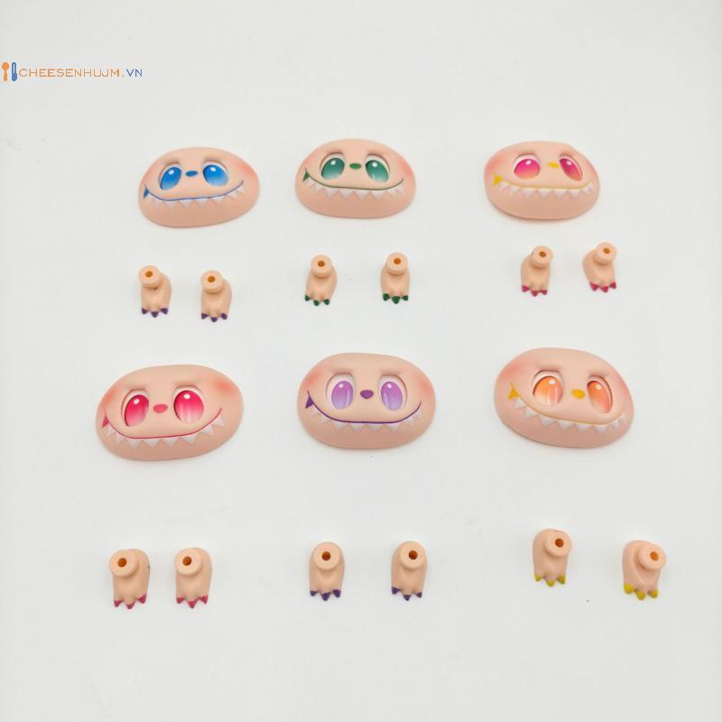 Cs 1 ชุด DIY Handmade Switching Emotions Labubu 3rd Big Into Energy ไวนิล Face มือเท้าตุ๊กตาอุปกรณ์บ