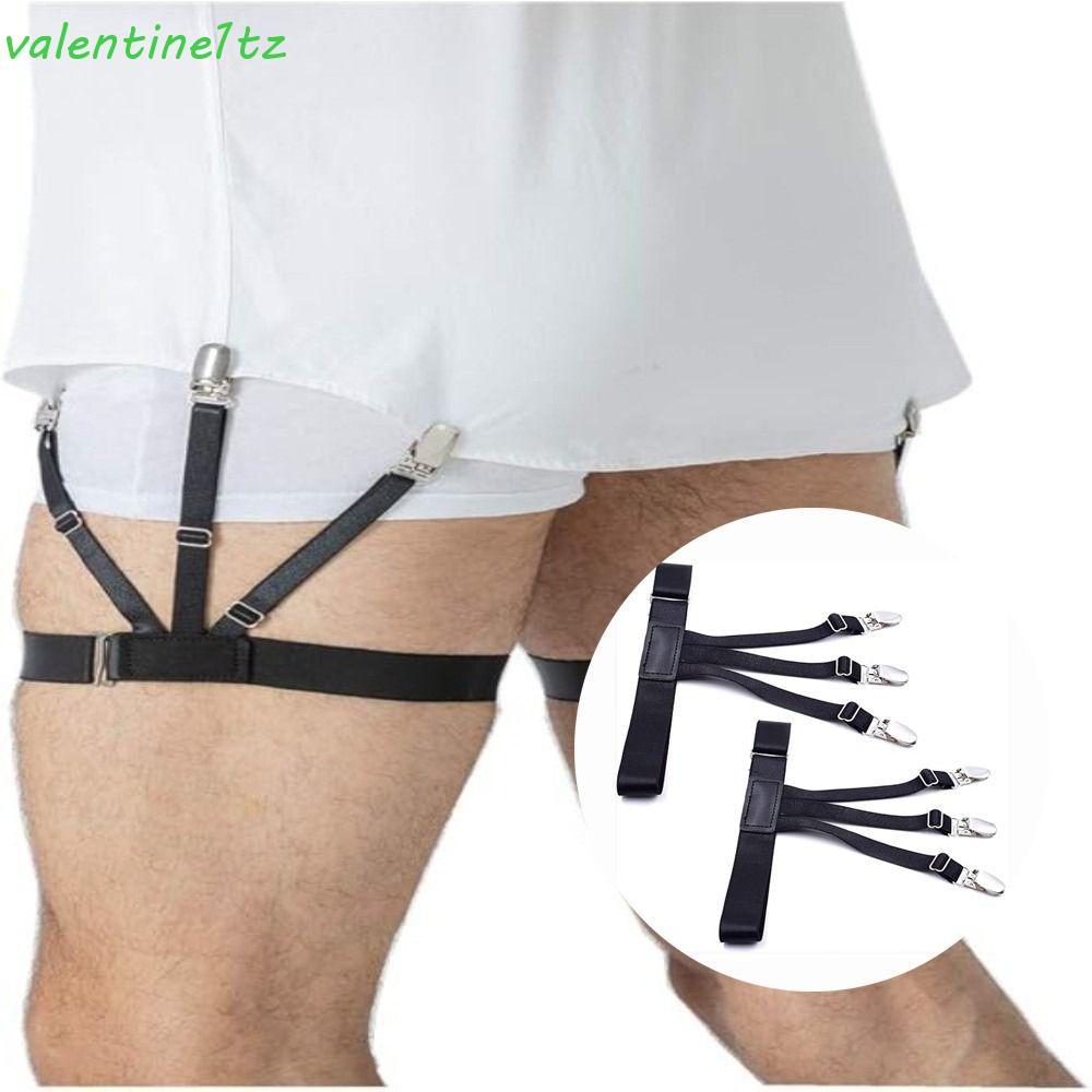 YOGIC 2 ชิ้นเสื้อ Stays เข็มขัด,ลื่นล็อคคลิปล็อค Clamps ผู้ถือเสื้อ Stays, Keep เสื้อ Tucked สายรัดยืดหยุ่นปรับขา Suspenders ธุรกิจอุปกรณ์เสริม