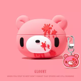 เคสการ์ตูน 3D น่ารักสําหรับ AirPods3/Pro/Pro2/Pro3 ฝาครอบป้องกันป้องกันการตกพร้อมพวงกุญแจ