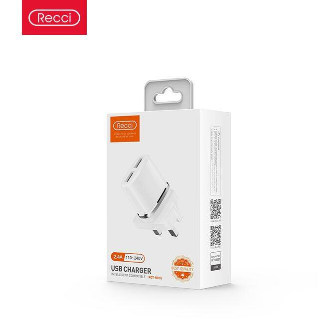 RECCI RCT-N01U 2.4A 110-240V USB CHARGER