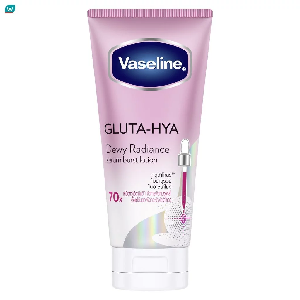 Vaseline วาสลีน กลูต้า-ไฮยา เซรั่ม เบิสท์ โลชั่น ดิวอี้ เรเดียนซ์ 170 มล.