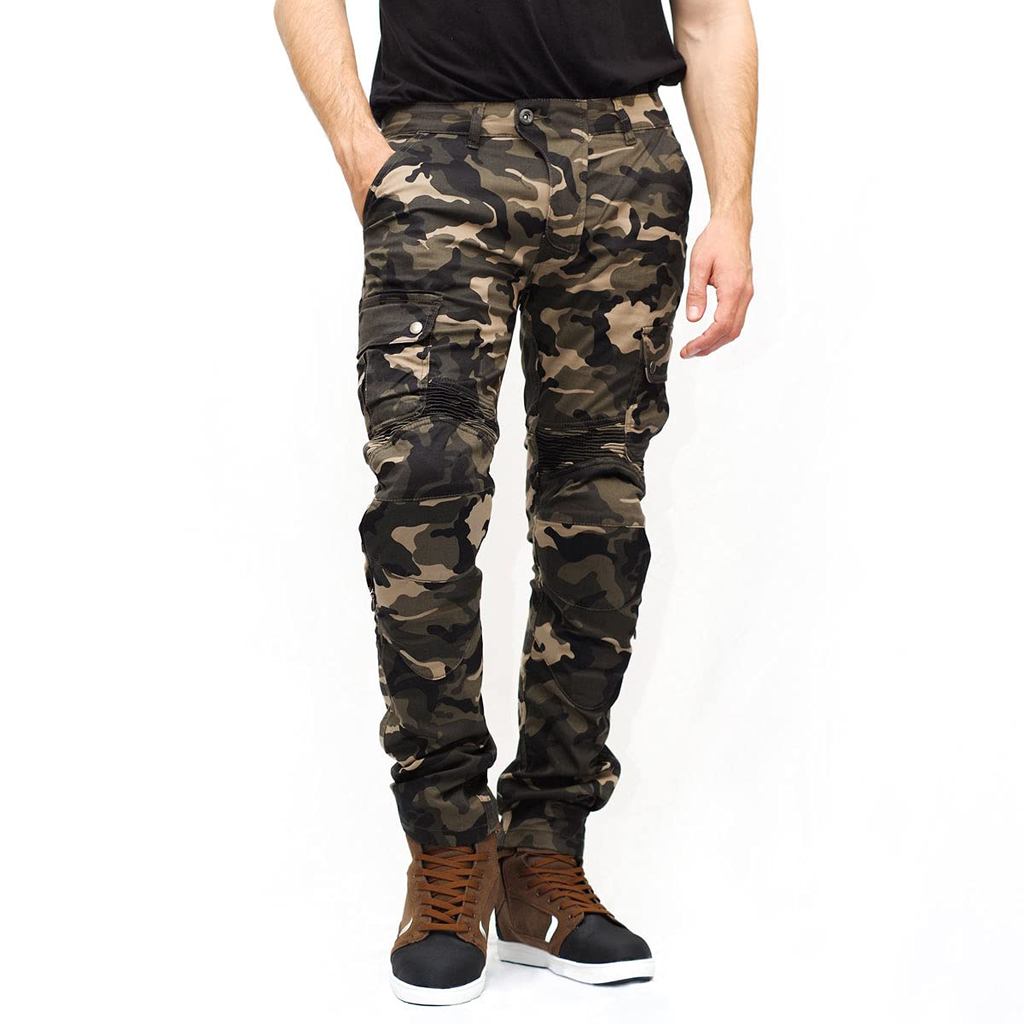 กางเกงคาร์โก้ขี่มอเตอร์ไซค์ KOMINE การ์ดป้องกัน | KOMINE Protective Riding Cargo Pants