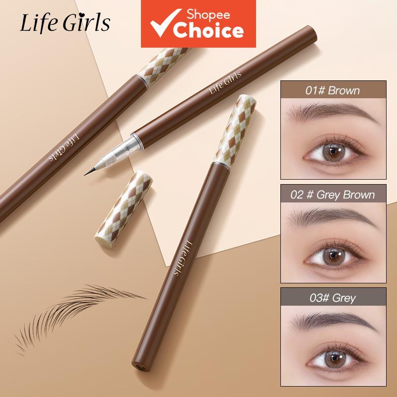 ดินสอเขียนคิ้ว Life Girls Yumo 3D ปลายเรียวเล็กพิเศษ ติดทนนาน กันน้ํา กันเลอะ