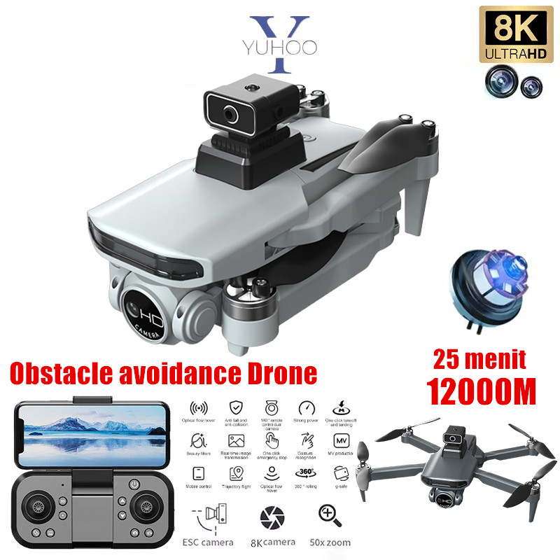 ใหม่ X37 Drone 8K Professional HD กล้อง Optical Flow 5G WIFI FPV 360° หลีกเลี่ยงอุปสรรค Brushless RC