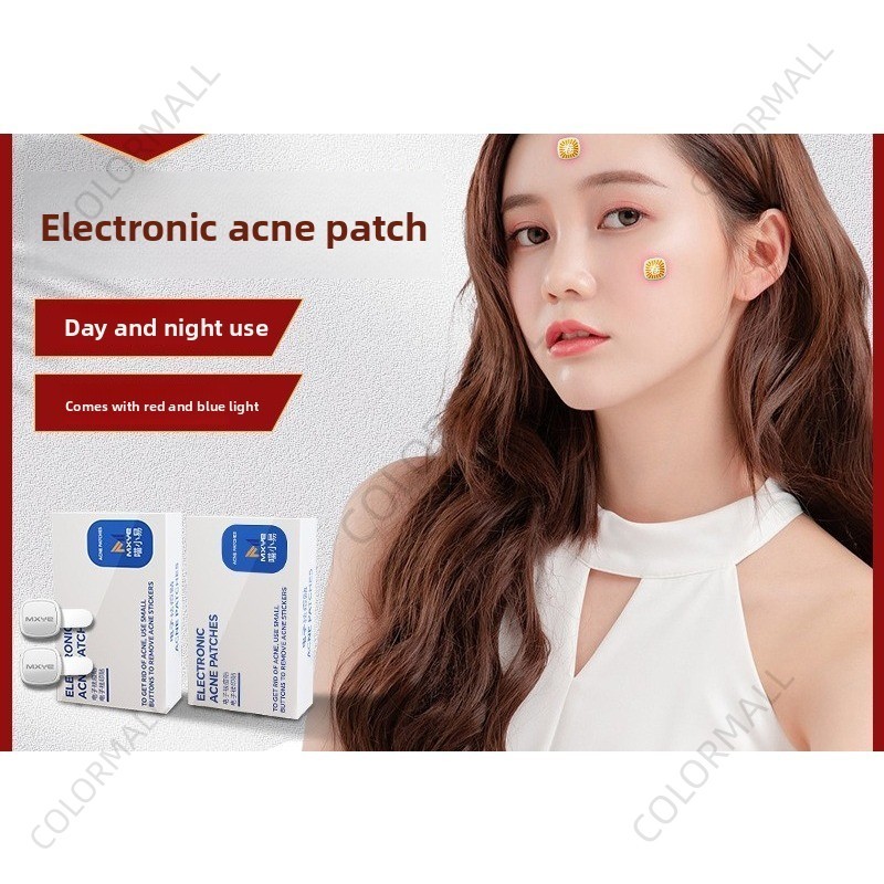 แบบพกพาอิเล็กทรอนิกส์สิวแพทช์แสงบําบัดสิวรักษาทําความสะอาดผิวหน้าอุปกรณ์ความงามลดสิวจางสิวเครื่องหมายสิว