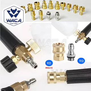 WACA (Quick 1/4 นิ้ว) ข้อต่อ เปลี่ยน M14 M22 หัวต่อแบบเร็ว ข้อต่อท่อน้ำ สำหรับเครื่องฉีดน้ำแรงดันสูง (1ชิ้น)
