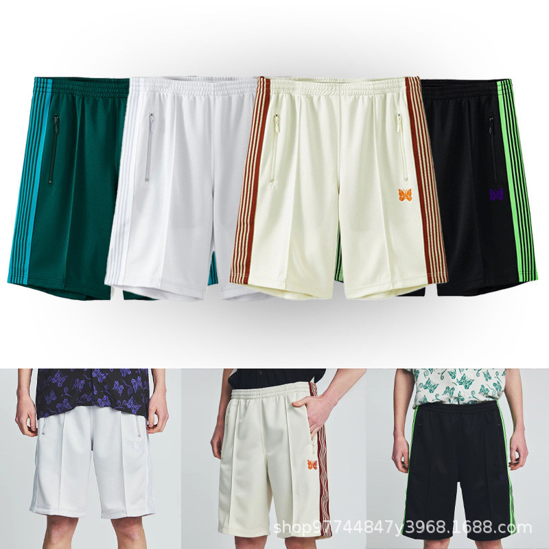 Needles track Joint Name STUDIOUS Butterfly Embroidery Japanese Retro Loose Casual Shorts