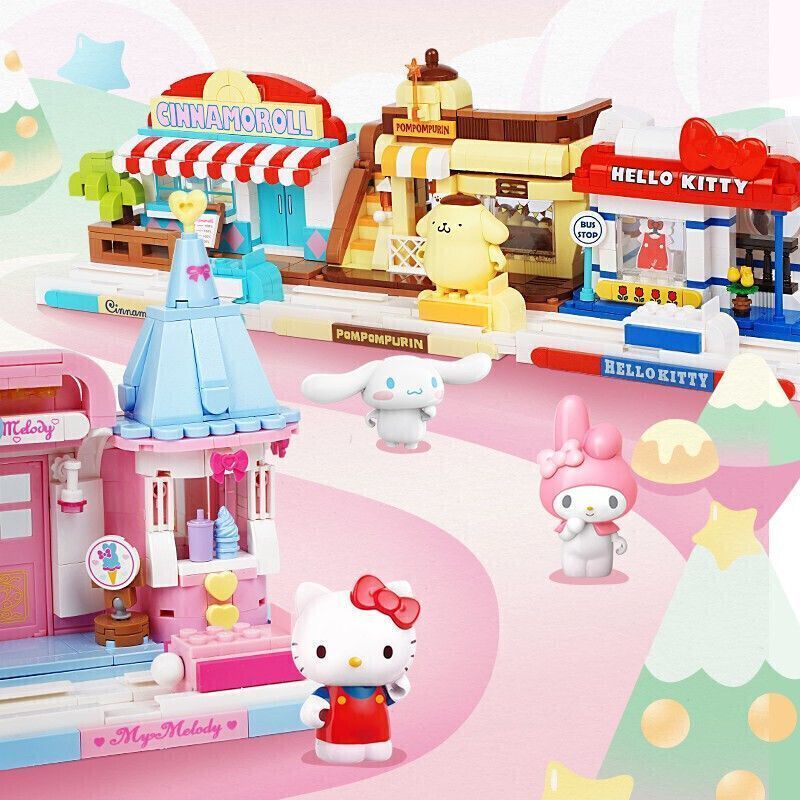 Keeppley Sanrio Building Blocks Melody hellokitty Building Blocks ประกอบของเล่นของเล่นเด็กชายหญิง