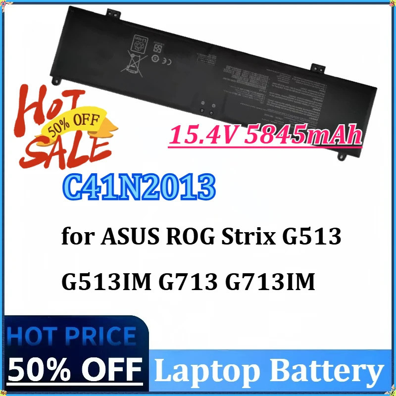 15.4V 5845mAh C41N2013 C41N2013-1 แบตเตอรี่แล็ปท็อปสําหรับ ASUS ROG Strix G513 G513IM G713IM G713QM 