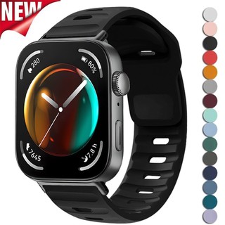 สายซิลิโคนสําหรับ Huawei Watch Fit 5 5Pro Sport Breathable สายรัดข้อมือสําหรับ Huawei Fit 3 4Pro