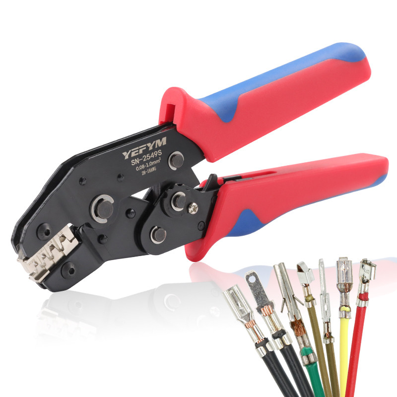 💦💦SN-2549S CRIMPING เครื่องมือสําหรับ PH2.0/XH2.54/2.8/3.0/3.96/KF2510/JST Terminal 0.08-1.0mm2/AWG28-18 ลวด