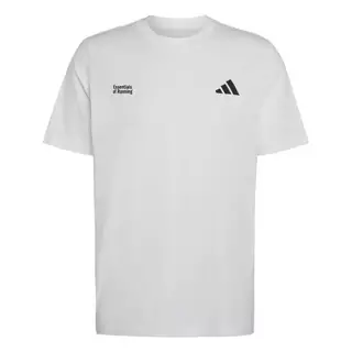 adidas วิ่ง เสื้อยืดพิมพ์ลาย RUN ESSENTIALS ผู้ชาย สีขาว KS2501