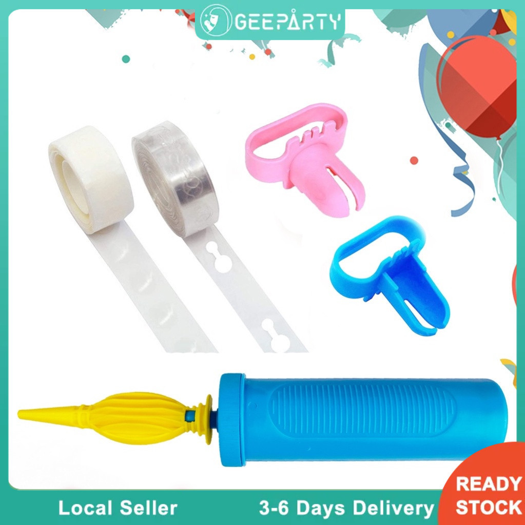 GeeParty เครื่องมืออุปกรณ์บอลลูน สายบอลลูน เครื่องผูก เติมลม ทำบอลลูน ตกแต่งงานปาร์ตี้วันเกิด