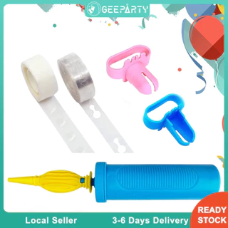 GeeParty เครื่องมืออุปกรณ์บอลลูน สายบอลลูน เครื่องผูก เติมลม ทำบอลลูน ตกแต่งงานปาร์ตี้วันเกิด