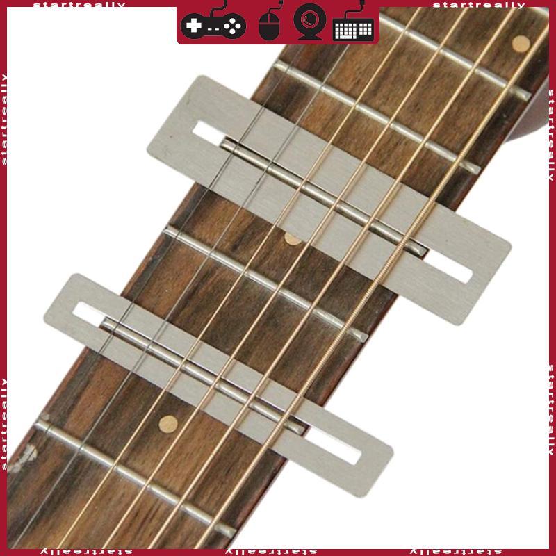 ST 2 ชิ้นชุดกีตาร์โลหะ Fingerboard Guard Bass Protector Fret Guard กีตาร์เครื่องมือ
