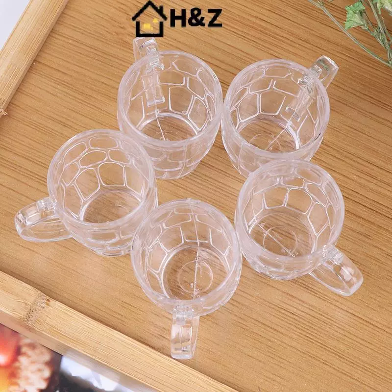 H&Z 5 ชิ้น 1:12 Dollhouse Miniature ถ้วยเบียร์พลาสติก thumbnail 3