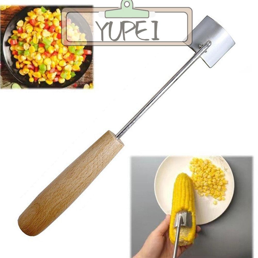 YUPEI เครื่องปอกข้าวโพด, เครื่องมือกบสแตนเลสเครื่องปอกซังข้าวโพด, การถอดอย่างรวดเร็วที่สร้างสรรค์พร้อมที่จับตามหลักสรีรศาสตร์เมล็ดข้าวโพดถอด